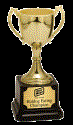 Small Gold Zinc Metal Cup Trophy