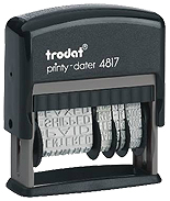 4817 TRODAT SELF-INKING PHRASE AND DATE STAMP