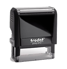The Trodat printy 4912 is the best seller in its class. It can be used for up to 5 lines of text which gives this model great versatility. Used for notaries and other professionals for official credentials like license numbers, commission numbers and expi