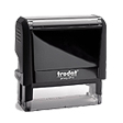 This stamp is ideal for long names, family names or company names. If you want up seven lines of text this is the right choice. Also it's excellent for one word messages like PAST DUE, important warnings like URGENT, PRIVATE, FOR YOUR EYES ONLY, etc. Lar