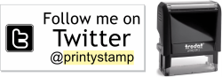 Follow Me on Twitter with Link stamp