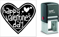 Happy Valentines Day - Heart Stamp