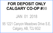 COOP-DEPOSIT-DATE - Calgary Co-op Deposit Date Stamp