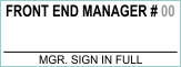 Calgary Co-op Front End Manager Stamp