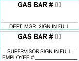 COOPSIG-GASBAR - Calgary Co-op Gas Bar Stamp