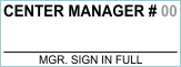 COOPSIG-CENTERMANAGER - Calgary Co-op Center Manager Stamp