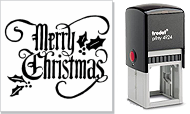 Merry christmas stamp