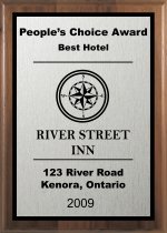 5 x 7 Walnut Finish Double Plate Plaque 