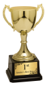 Medium Gold Zinc Metal Cup Trophy