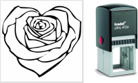 Rose Heart Stamp