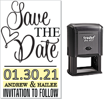 custom Save The Date #3 Stamp